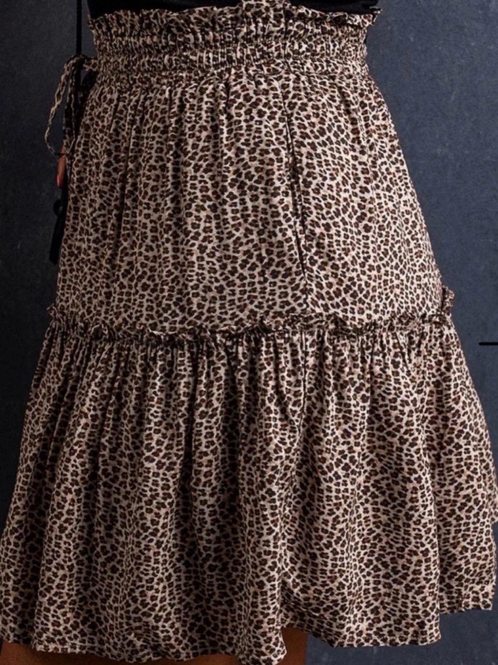 Bohme High Waist Lightweight Tiered Perfect Summertime Skirt Size Medium NWT